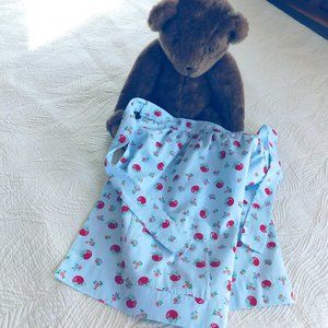 Vtg retro kitsch apple harvest novelty print apron